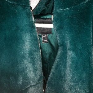 A thick dark green sweater from forever 21